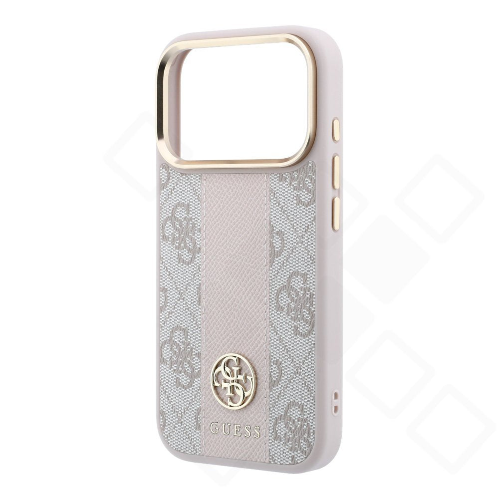 Guess 4G Stripe Round MagSafe Case für iPhone 17 Pro / 18 Pro