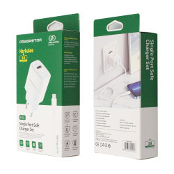 iPhone Ladegerät 18W + Lightning Kabel Set – Powerstar Herkules | Weiß