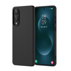 Samsung Galaxy S25 Edge Hülle Schwarz – OKKES Slim TPU Case