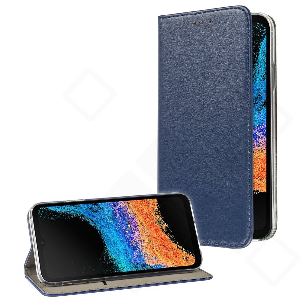 Basic Magnetic Bookcase für Samsung Galaxy Xcover 6 Pro – PU Leder Hülle mit Kartenfach