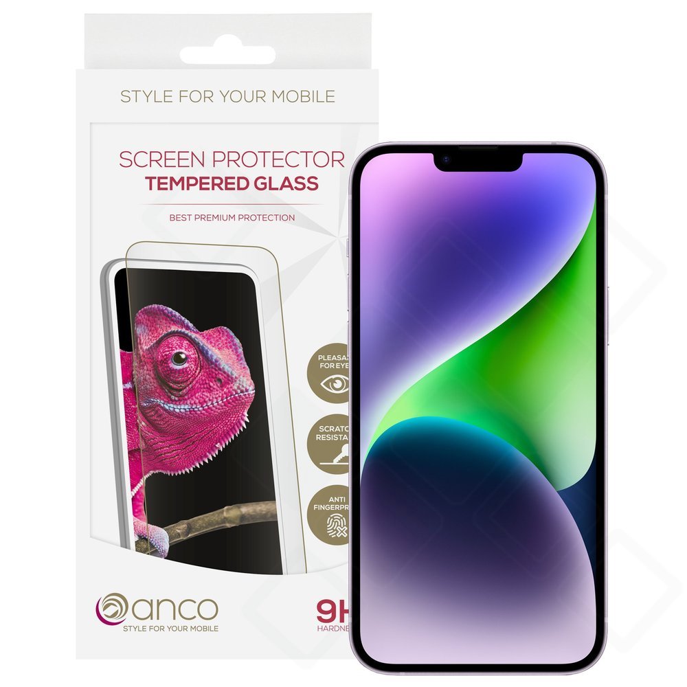 iPhone 14 Plus Panzerglas 9H Fullscreen – anco Tempered Glass | 0,33 mm