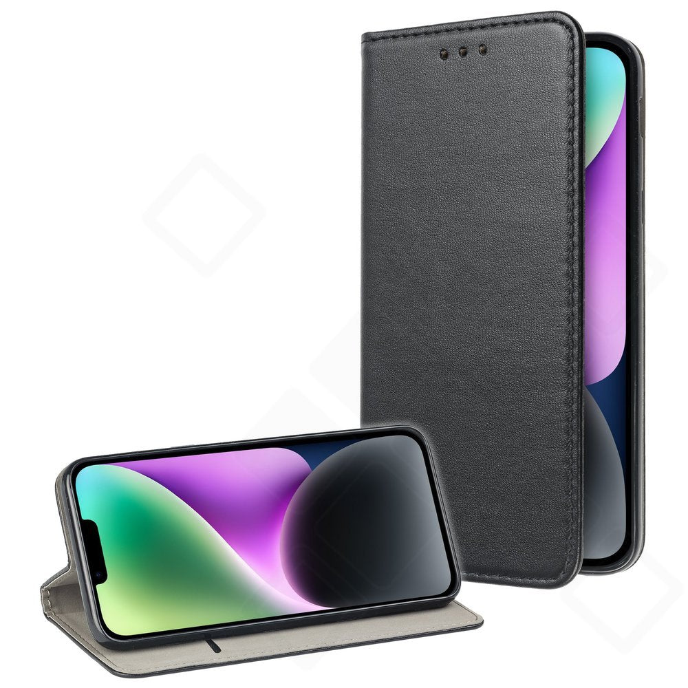 Bookcase Basic Magnetic für Apple iPhone 14 – PU Leder Hülle mit Kartenfach