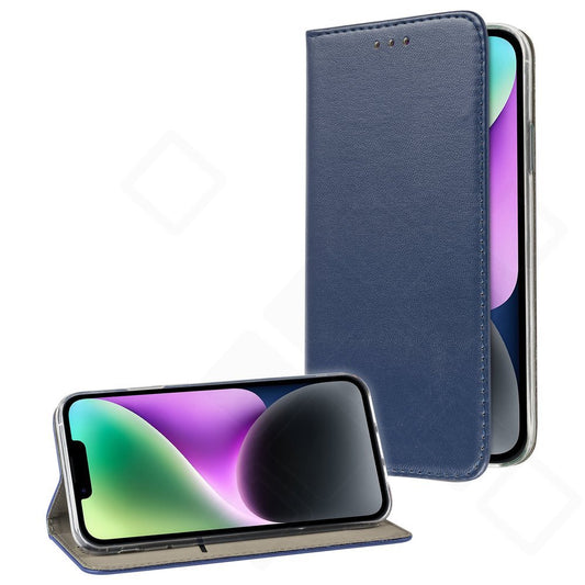 Bookcase Basic Magnetic für Apple iPhone 14 – PU Leder Hülle mit Kartenfach