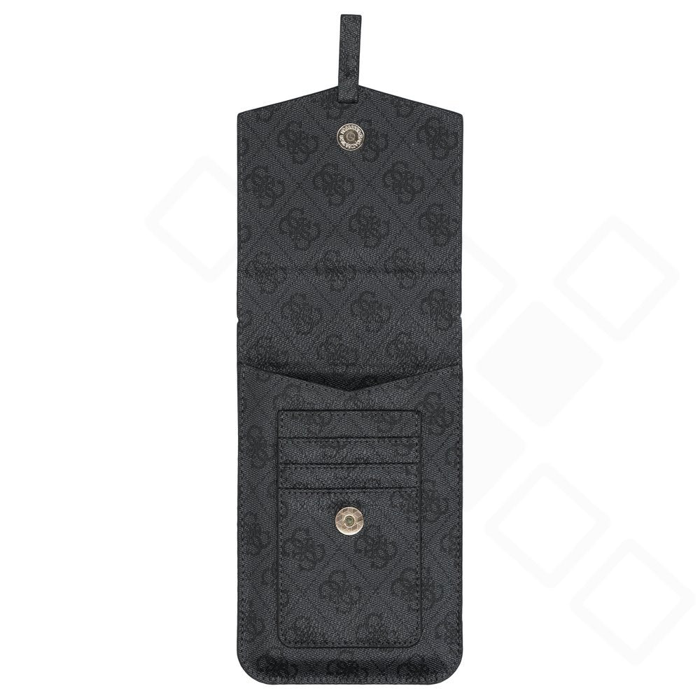 Guess 4G PU Handytasche | Umhängetasche mit Metall Logo Grau