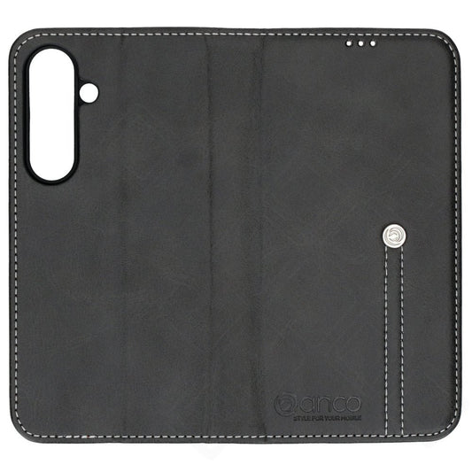 anco Bookcase Phoenix für Samsung Galaxy S24 – PU Leder Hülle Schwarz