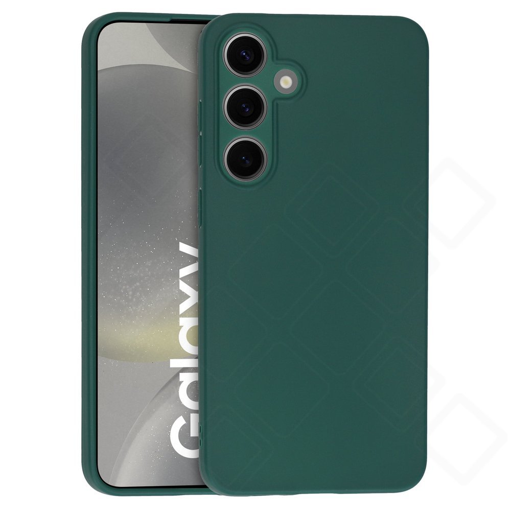 anco TPU Case Galaxy S24+ – Matte Schutzhülle rutschfest in Dark Blue & Grün