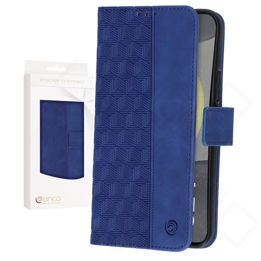anco Bookcase Geometric für Samsung Galaxy S24 – PU Leder Hülle mit Kartenfach