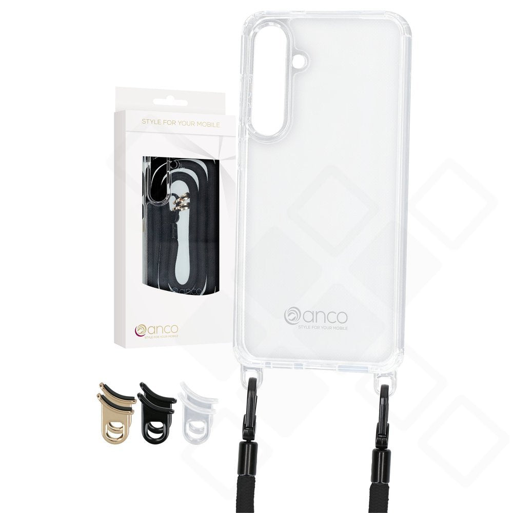 anco Lanyard Case Galaxy S24+ – Transparente Hülle mit Trageband & Ösen