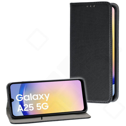 Bookcase Basic Magnetic für Samsung Galaxy A25 5G – PU Leder Hülle mit Kartenfach