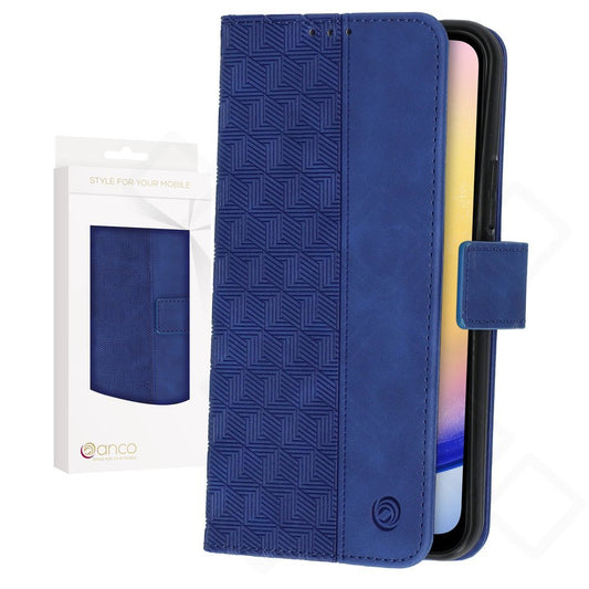 anco Bookcase Geometric für Samsung Galaxy A25 5G – Hülle mit Kartenfach