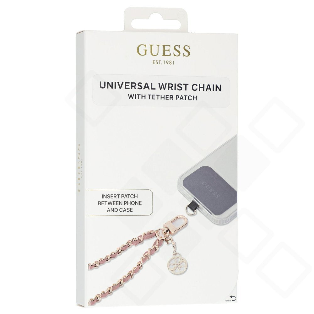 Guess Saffiano Chain 4G Charm Universal Handyband – Schwarz