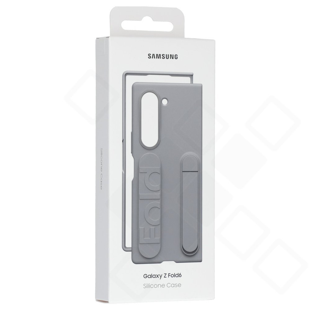 Samsung Silicone Stand Case mit Strap für Galaxy Z Fold6 – Schwarz