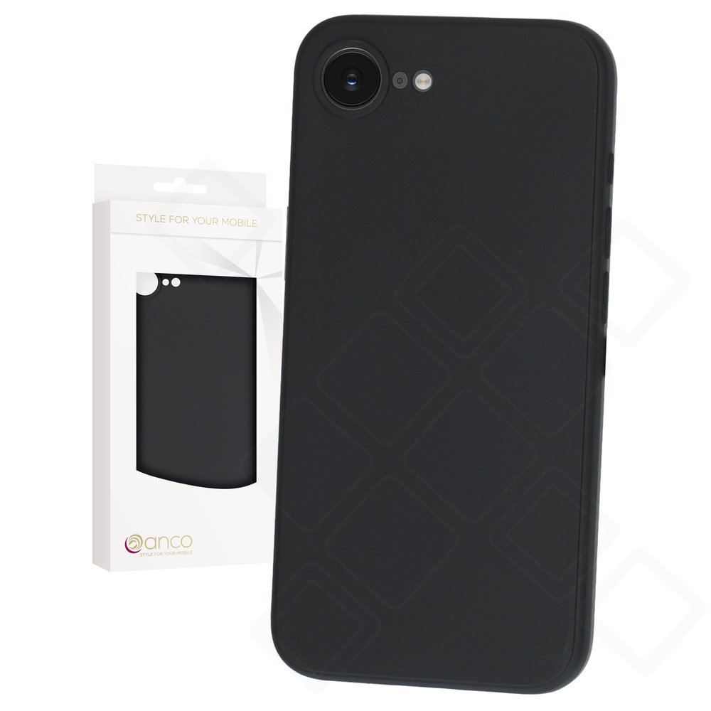 Apple iPhone 16e und 17e mit schwarzem anco Dark Case