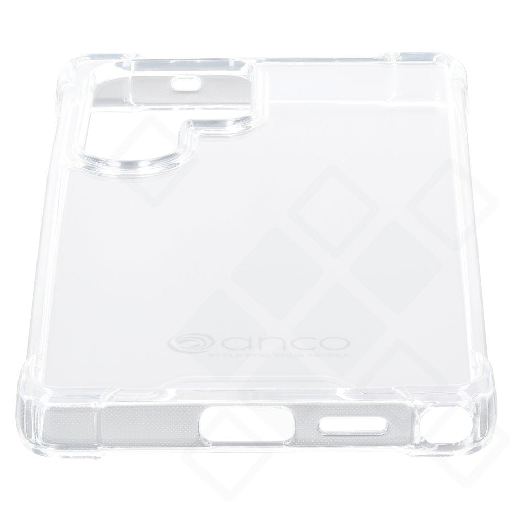 anco Protect Case – Transparente TPU-Schutzhülle (1,5 mm) mit verstärkten Anti-Shock-Ecken & Vergilbungsschutz für Samsung Galaxy S25 Ultra (S938B) – Transparent