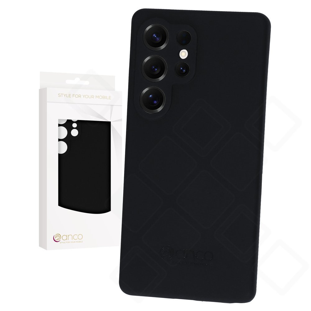 anco Liquid Silicone Case – Ultra-dünne Silikon-Schutzhülle mit Mikrofaser-Innenfutter für Samsung Galaxy S25 Ultra (S938B)
