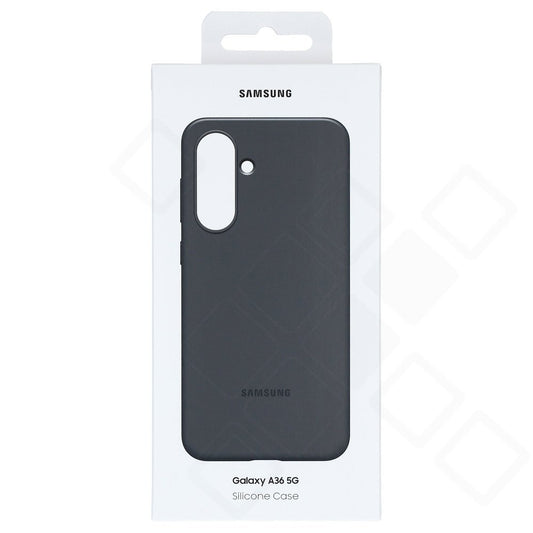 Samsung Silicone Case für Galaxy A36 5G in Schwarz – Produktansicht