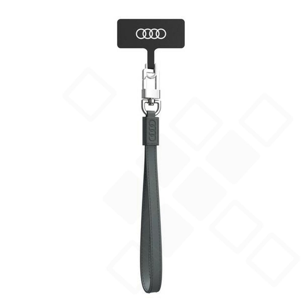 Audi Universal Hand Strap für Smartphone – PU Leder Handschlaufe Grau