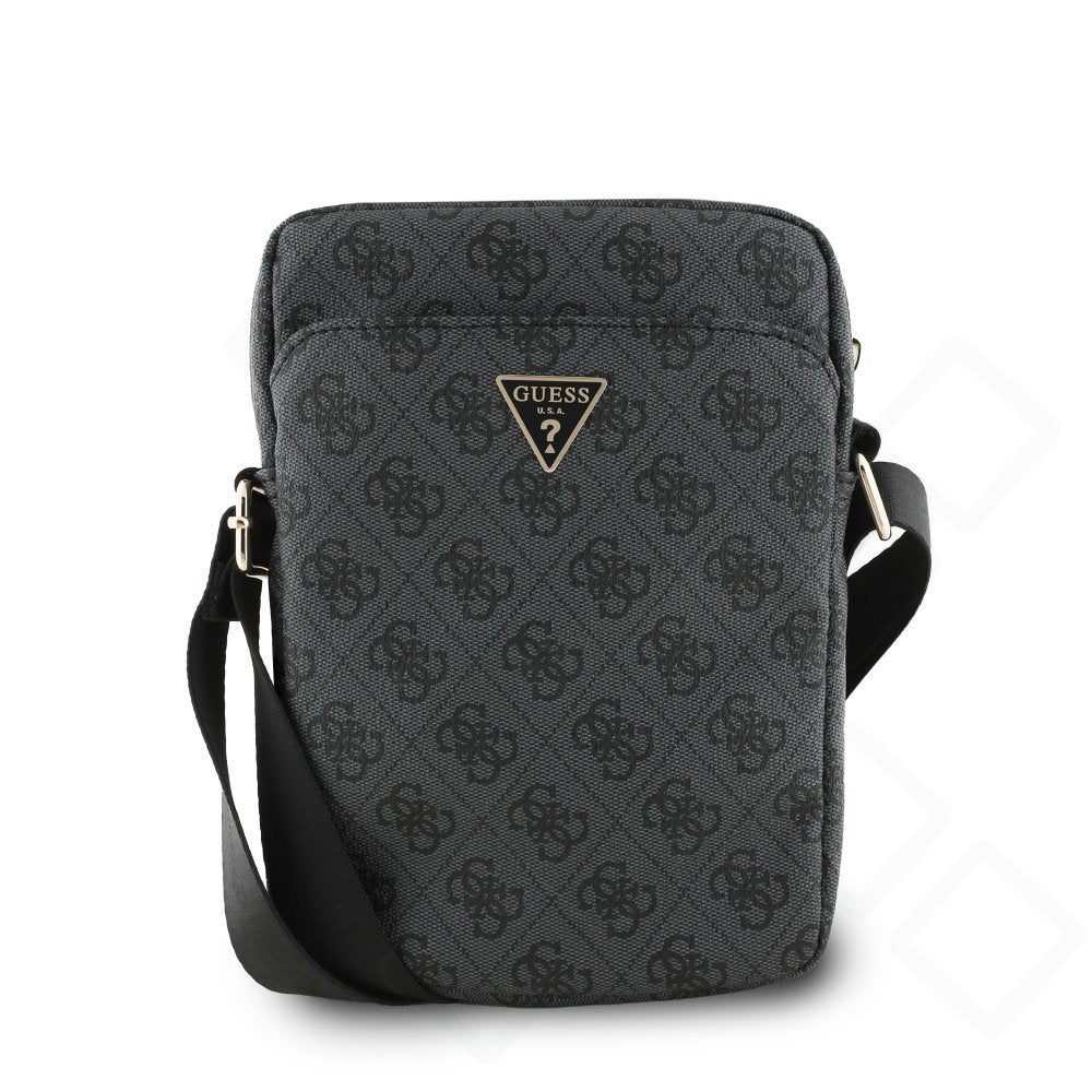 Guess PU 4G Triangle Logo Bag 8 Zoll | Handy-Umhängetasche Rosa & Schwarz