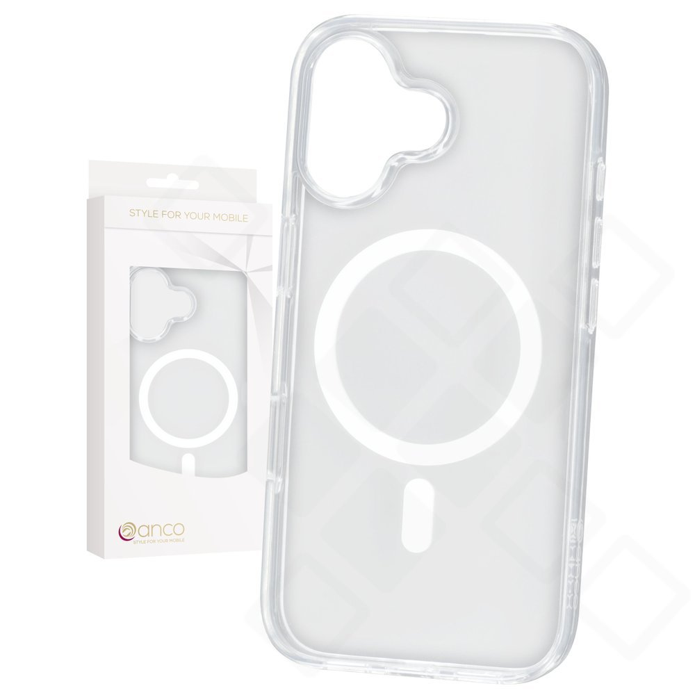 anco Magnetic Case für Apple iPhone 17 - crystal MagSafe-kompatibles Backcover; Verstärkte Kanten sorgen für Stoßfestigkeit; Slim Design; Material: PC+TPU. Alle Anschlüsse frei zugänglich