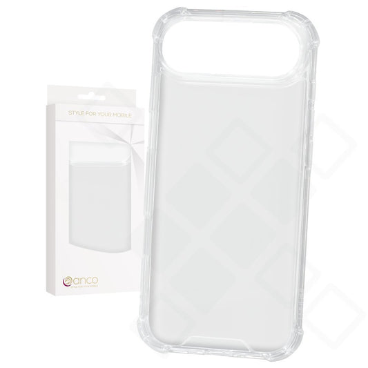 Rückseite des transparenten anco Protect Case für iPhone Air