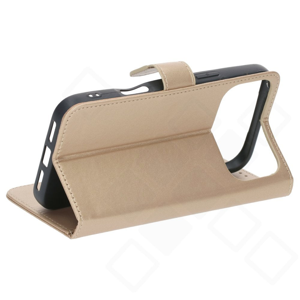 iPhone 17 Pro Max Bookcase Hülle mit Kartenfach – anco Basic Klapphülle aus PU Leder