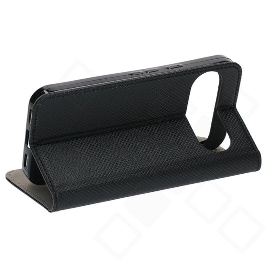 anco Bookcase Basic Magnetic für Google Pixel 10 / 10 Pro – PU Leder Hülle Schwarz