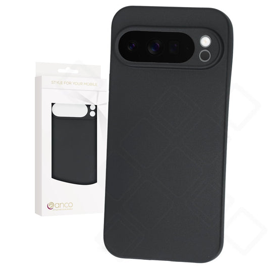 anco Dark Case für Google Pixel 10 Pro XL – Matte TPU Hülle Schwarz