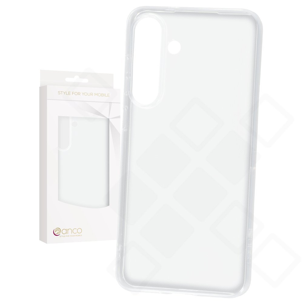 Samsung Galaxy S25 FE mit transparentem anco Super Slim Case