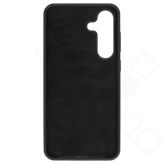 Schwarzes anco Liquid Silicone Case Galaxy S25 FE – Rückansicht