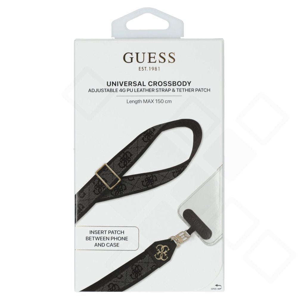Guess Crossbody Strap PU 4G Metal Logo | Handykette Universal Rosa, Schwarz & Braun