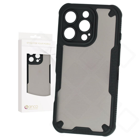 Mattschwarzes anco Protect Case für Apple iPhone 16 Pro Max