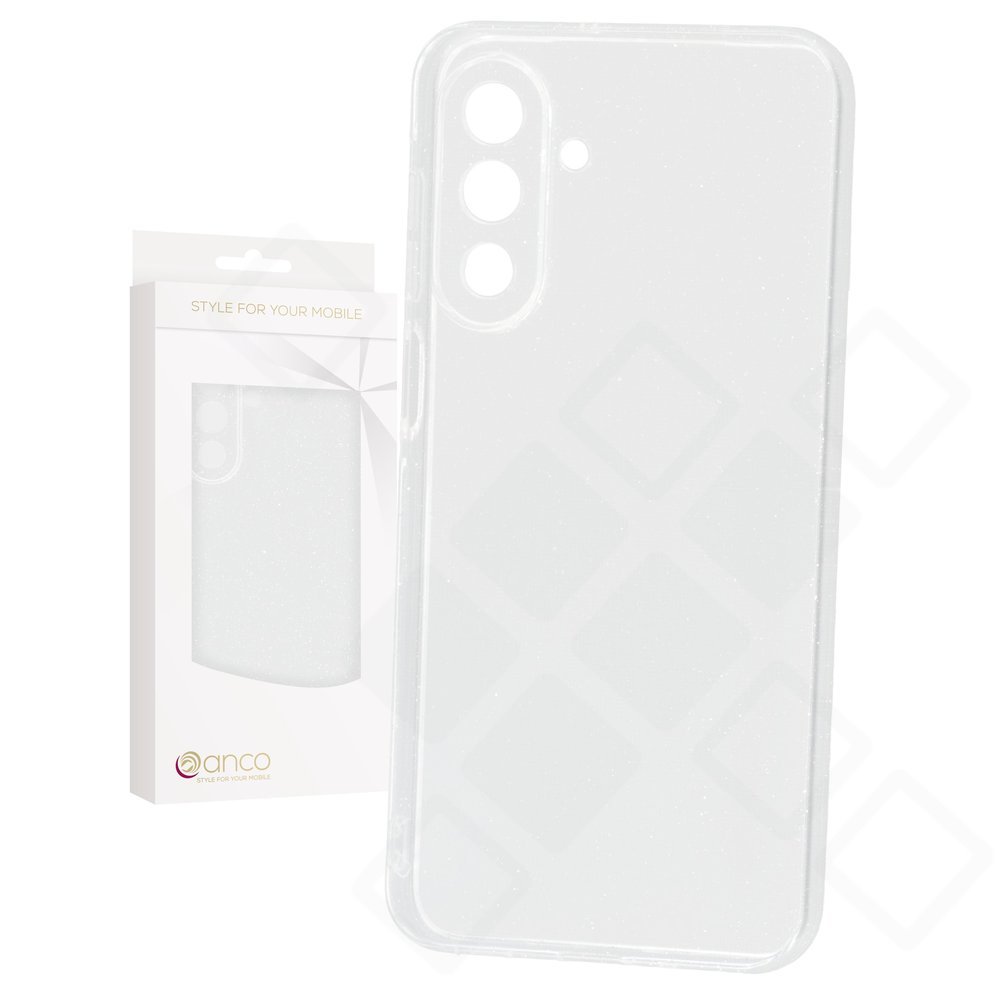anco Shine Case für Samsung Galaxy A17 4G / A17 5G / A18 4G / A18 5G – Transparent mit Glitzer
