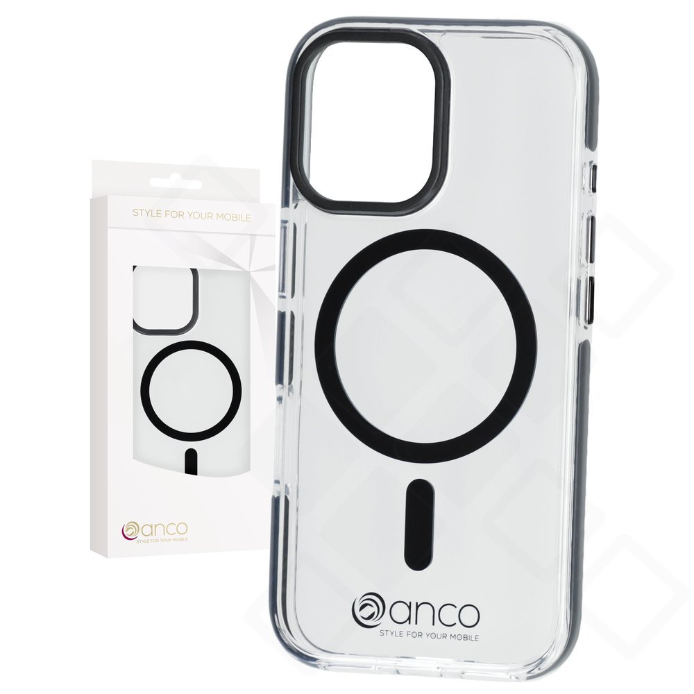 anco Magnetic Protect Case – MagSafe-kompatibles Hybrid-Backcover (PC+TPU+TPE) mit glänzender Oberfläche & 2 m Fallschutz nach Militärstandard für Apple iPhone 17