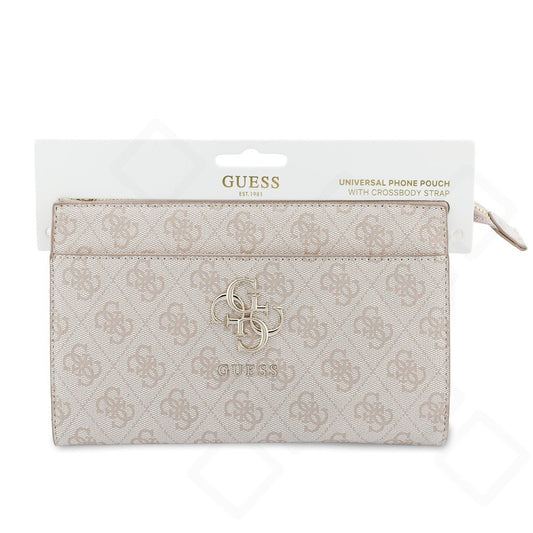 Guess PU 4G Metal Logo Phone Bag – Premium Smartphone Tasche aus PU-Leder mit Schultergurt