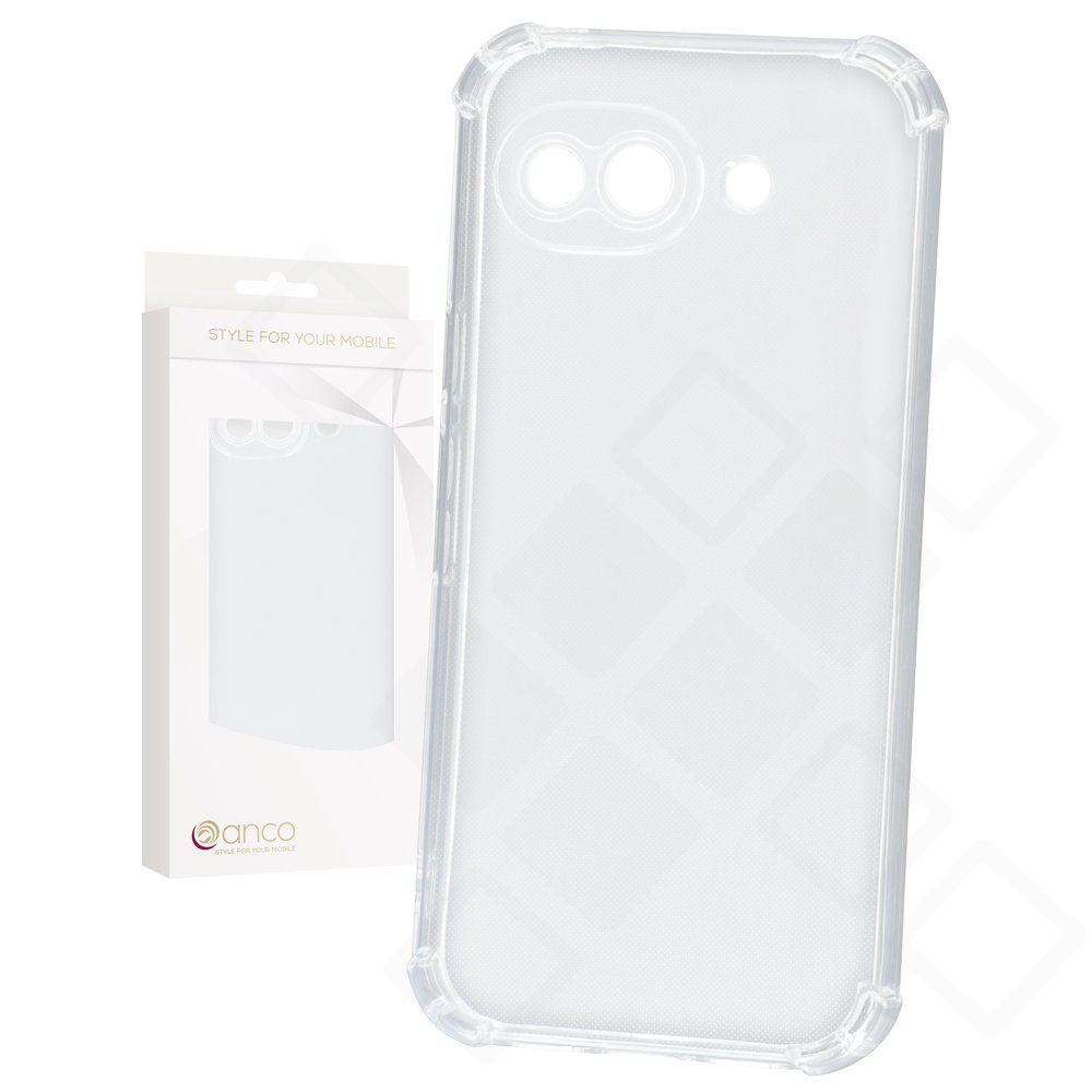 anco Protect Case für Google Pixel 10a – Transparente TPU Schutzhülle mit verstärkten Ecken