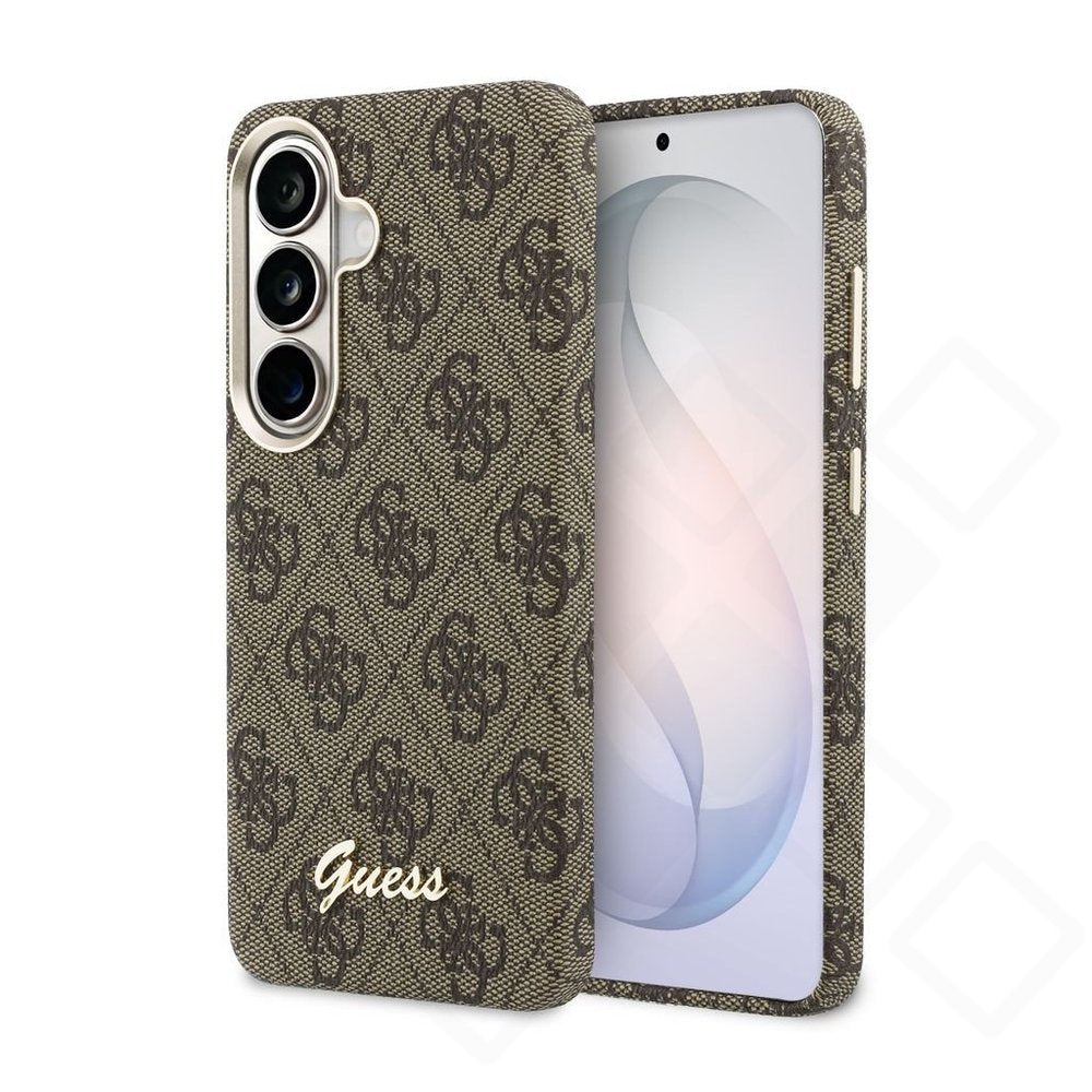 Guess PU 4G Script Metal Logo Magnetic Case – Galaxy S26 | Braun