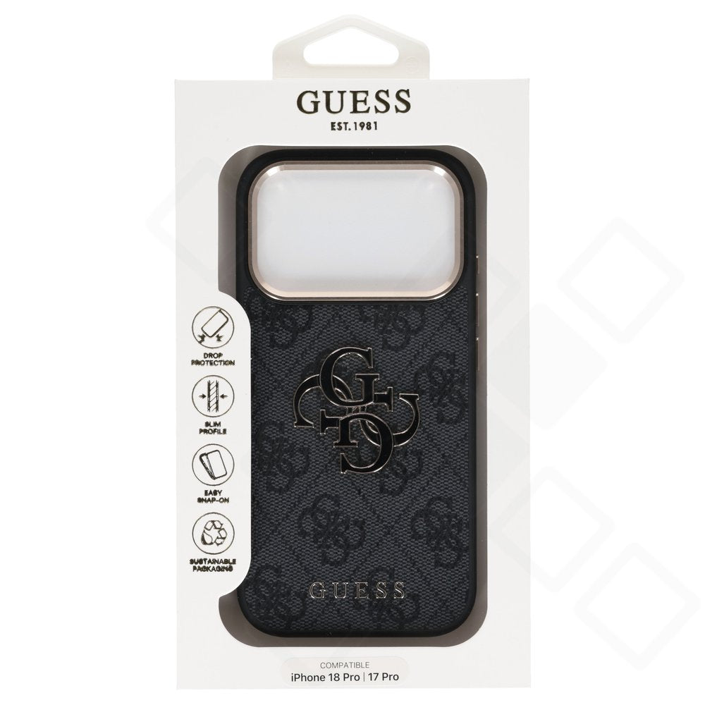 Guess PU 4G Resin Logo Case für iPhone 17 Pro / 18 Pro