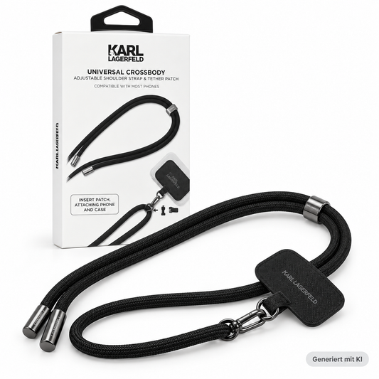 Karl Lagerfeld Crossbody Strap Cord – Schwarz