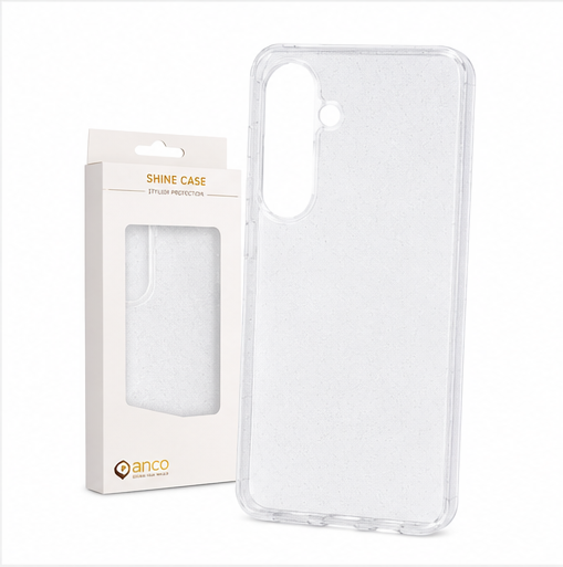 anco Shine Case für Samsung Galaxy S26 (S942B) - transparente Hülle mit Glitzer