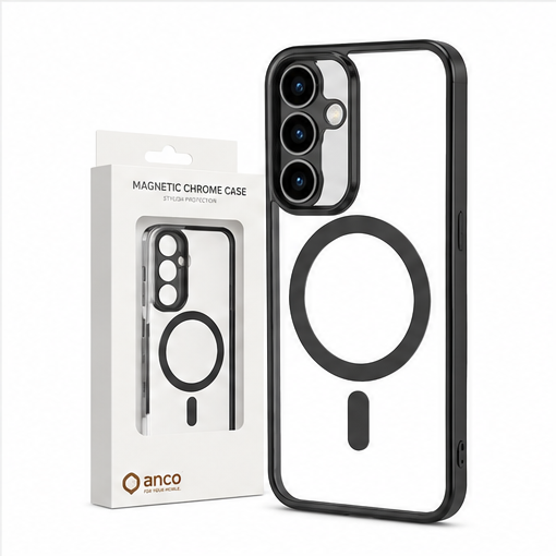 anco Magnetic Chrome Case für Samsung Galaxy S26+ (S947B) - Schwarz