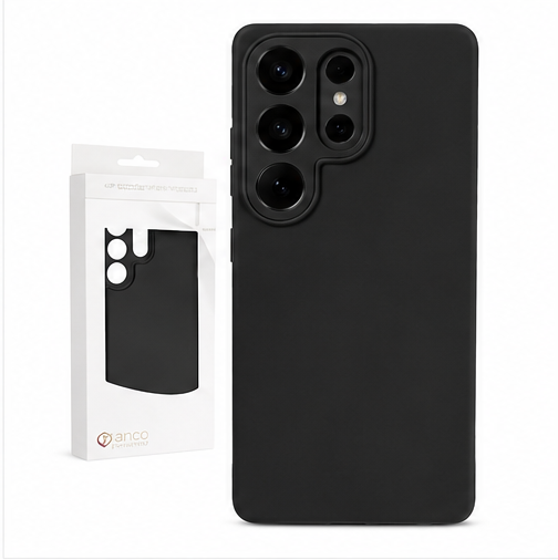anco Dark Case für Samsung Galaxy S26 Ultra – Matte TPU Handyhülle Schwarz
