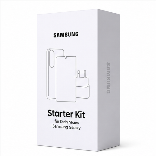 Samsung Starter Kit für Galaxy S26 Ultra - Original Case, Displayschutzglas & 25W Schnellladeadapter