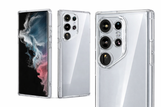 okkes® Jump Plus Hülle für Samsung Galaxy S25 Ultra – Clear Case