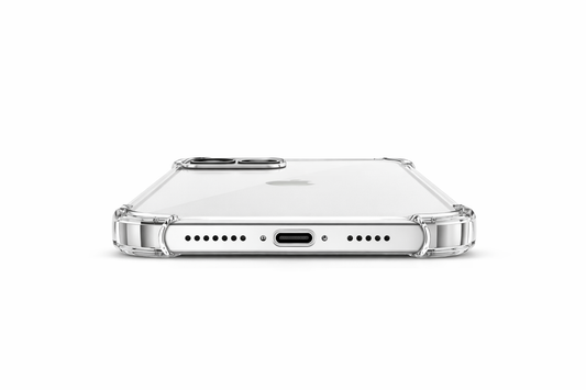 iPhone 15 Pro Clear Case mit verstärkten Ecken – okkes JUMP PLUS