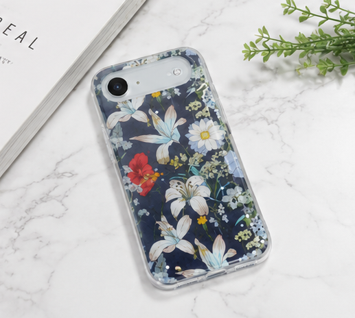 iPhone Air Blumenhülle – anco Flower Case TPU Handyhülle mit Kameraschutz