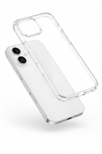 okkes® JUMP PLUS Hülle für Apple iPhone 17 Pro Transparent Stoßschutz Case Clear Cover