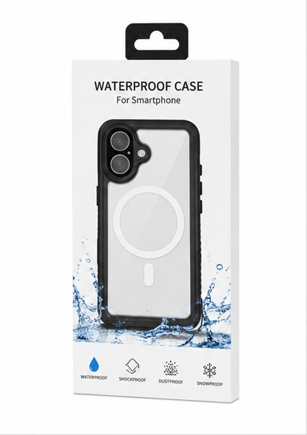 iPhone 17 Wasserdichte Hülle MagSafe – 4smarts Stark IP68 Outdoor Handyhülle mit Displayschutz
