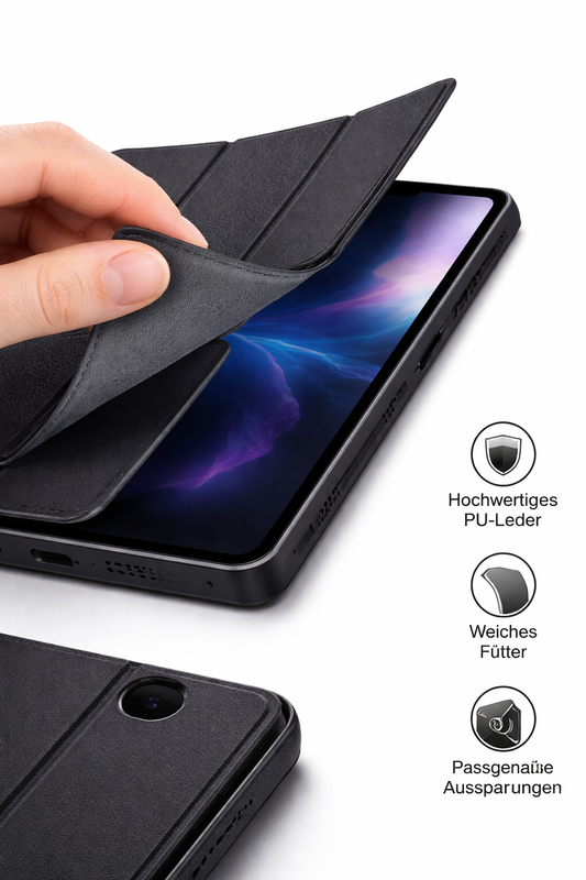 Designed for Samsung Trifold Cover für Galaxy Tab A9+ – Schwarz