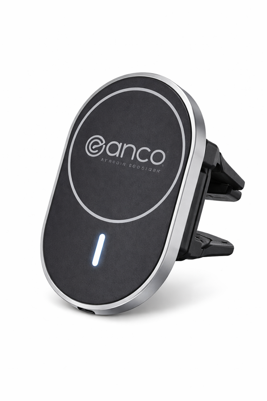 MagSafe Auto Halter 15W Wireless – anco Magnetic Car Charger | Schwarz