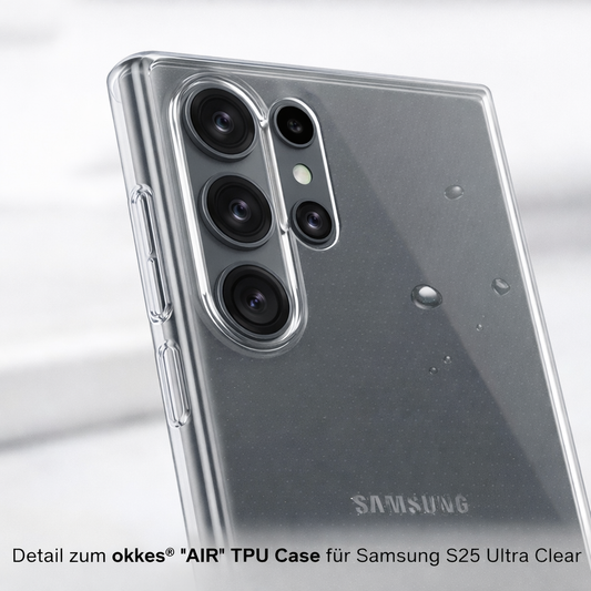 okkes AIR TPU Case für Samsung Galaxy S25 Ultra – Transparent